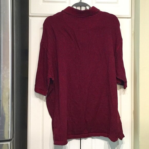 Payne Stewart Legacy Red & Black Check Golf Shirt - Picture 2 of 4